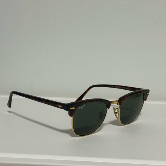 Ray-Ban Clubmaster Tortoise and Gold Sunglasses
